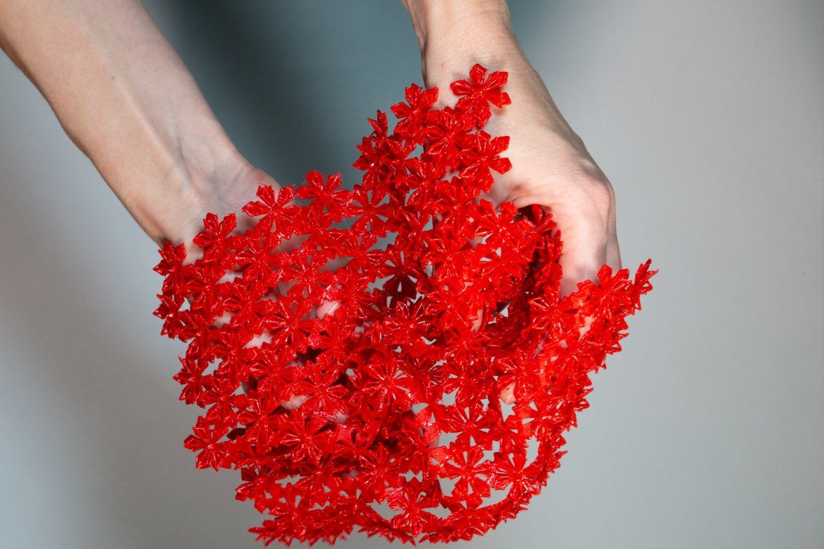 Red Silicone Fabric